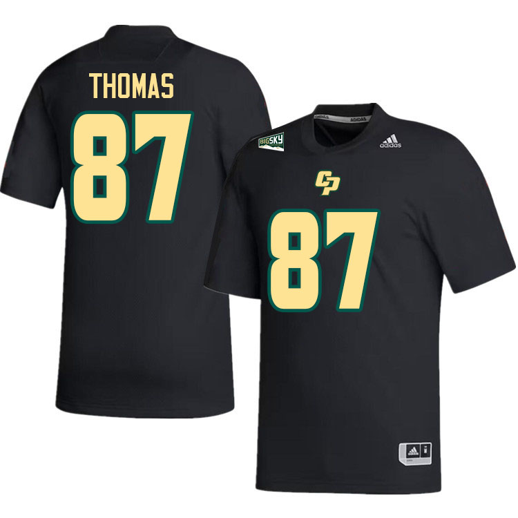 Cal Poly Mustangs #87 Chris Thomas College Football Jerseys,Uniforms Stitched-Black